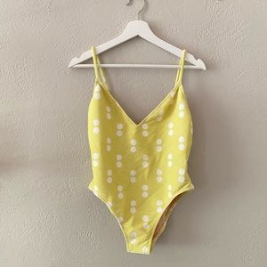 Madewell Ribbed Low-V One-Piece Swimsuit